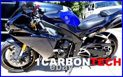 Carbon Fiber Gas Tank Cover Hybrid 09-2010-2011-2012-2013-2014 Yamaha Yzf R1
