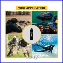 Carbon Fiber HPA Paintball Tank Air System, 0.36L/360CC/21Cu in, 4500psi