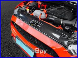 Carbon Fiber Hood Engine Bay Inside Water Tank Cover For Ford Mustang 2015-2016
