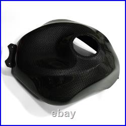 Carbon Fiber Look Fuel Gas Tank Cover Fairing For Kawasaki Ninja ZX-6R 2009-2024