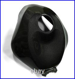 Carbon Fiber Look Fuel Gas Tank Cover Fairing For Kawasaki Ninja ZX-6R 2009-2024