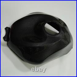 Carbon Fiber Look Fuel Gas Tank Cover Fairing For Kawasaki Ninja ZX-6R 2009-2024