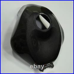 Carbon Fiber Look Fuel Gas Tank Cover Fairing For Kawasaki Ninja ZX-6R 2009-2024