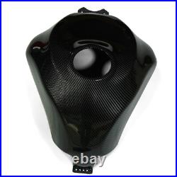 Carbon Fiber Look Fuel Gas Tank Cover Fairing For Kawasaki Ninja ZX-6R 2009-2024