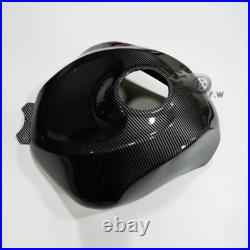 Carbon Fiber Look Gas Fuel Tank Cover Fairing ABS For Kawasaki Ninja ZX10R 08-10