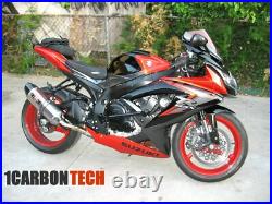 Carbon Fiber Lower Tank Panels 08 09 2008 2009 2010 Suzuki Gsxr 600 750