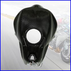 Carbon Fiber Painted Fuel Gas Tank Cover Fairing For Kawasaki Ninja650 2017-2023