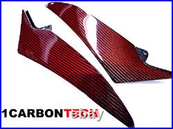 Carbon Fiber Red Hybrid Lower Tank Panels 09-2010-2012-2013-2014 Yamaha Yzf R1