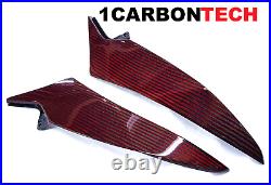 Carbon Fiber Red Hybrid Lower Tank Panels 09-2010-2012-2013-2014 Yamaha Yzf R1