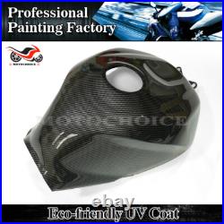 Carbon Fiber Style Fuel Gas Tank Cover Fairing For Suzuki GSXR600/750 2004-2005
