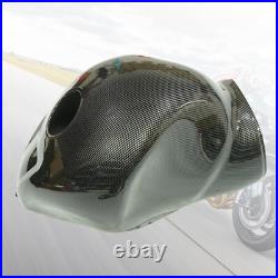 Carbon Fiber Style Fuel Gas Tank Cowl Fairing For Suzuki Hayabusa GSX1300R 97-07