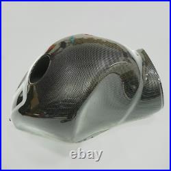 Carbon Fiber Style Fuel Gas Tank Cowl Fairing For Suzuki Hayabusa GSX1300R 97-07