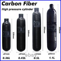 Carbon Fiber Tank 300bar 4500PSI M18P1.5 for Respirator Diving Air Gun PCP HPA