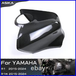 Carbon Fiber Tank Cover Extender Fuel Fairing Kit For Yamaha R1 R1M 2015-2024