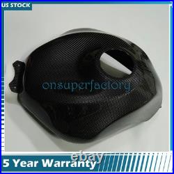 Carbon Fiber Tank Gas Fuel Cover For For Kawasaki Ninja ZX6R ZX 6R 636 24 25 26