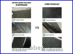 Carbon Fiber Tank Ignition Cover & Center Fairing For Ducati 696 796 1100 795