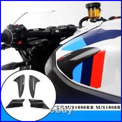 Carbon Fiber Tank Rear Tail Covers Sliders Decal For BMW S1000RR 2019-2024