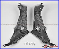 Carbon Fiber Tank Side Covers with internal lugs for BMW S1000R, S1000RR (14-20)
