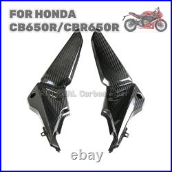 Carbon Fiber Tank Side Panels Cover For HONDA CB650R CBR650R 2019 2024