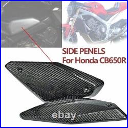 Carbon Fiber Tank Side Panels For HONDA CB650R Air intake cover Fairing 2019-23