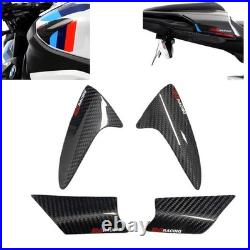 Carbon Fiber Tank rear tail Covers Sliders Decal For BMW S1000RR 2019-2024