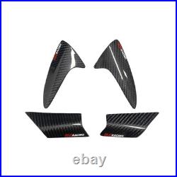 Carbon Fiber Tank rear tail Covers Sliders Decal For BMW S1000RR 2019-2024