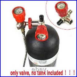 Carbon Fiber Valve Gauge High Pressure SCBA Paintball Air Tank Valve 30MPA US