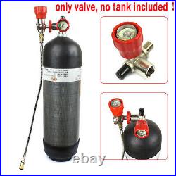 Carbon Fiber Valve Gauge High Pressure SCBA Paintball Air Tank Valve 30MPA US