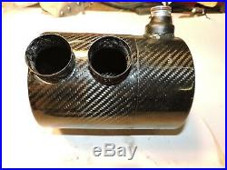Carbon Fiber overflow breather tank with wiggins with mount Late Model NASCAR