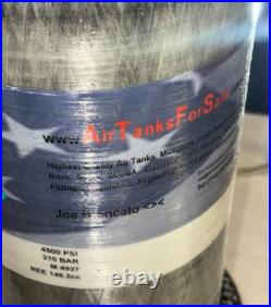 Carleton (Cobham) M4927 97 CU FT/9.0L/550 CU N/60 Minute Carbon Fiber Air Tank Carleton (Cobham) M4927 97 CU FT/9.0L/550 CU N/60 Minute Carbon Fiber Air Tank