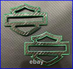 Custom Carbon Fiber tank emblems badges, CVO 3.7 Size, With outline