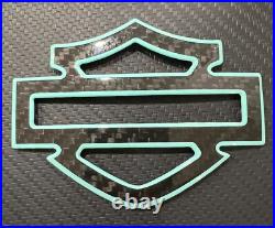 Custom Carbon Fiber tank emblems badges, CVO 3.7 Size, With outline