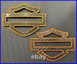 Custom Carbon Fiber tank emblems badges, CVO 3.7 Size, With outline