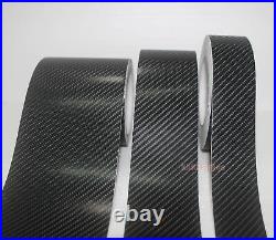 DIY Adhesive Black 4D Texture Carbon Fiber Vinyl Tape Wrap Sticker Film Decal AB
