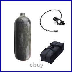 DOT 1.6L/98ci 4500Psi Carbon Fiber Paintball HPA PCP Tank HPA Scuba Cylinder