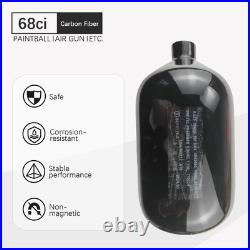 DOT 68/4500 Paintball Tank, 68ci Carbon Fiber Tank, 4500psi HPA PCP Tank, Paintb