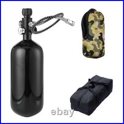 DOT 98ci 4500Psi Carbon Fiber Paintball Tank System, Black Carbon Fiber HPA PC DOT 98ci 4500Psi Carbon Fiber Paintball Tank System, Black Carbon Fiber HPA PC