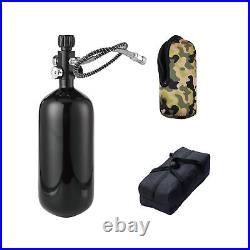 DOT 98ci 4500Psi Carbon Fiber Paintball Tank System, Black Carbon Fiber HPA PC