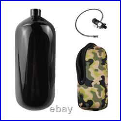 DOT 98ci 4500Psi Carbon Fiber Paintball Tank System, Black Carbon Fiber HPA PC DOT 98ci 4500Psi Carbon Fiber Paintball Tank System, Black Carbon Fiber HPA PC