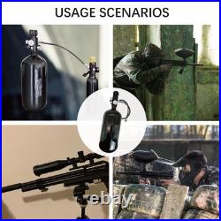 DOT 98ci 4500Psi Carbon Fiber Paintball Tank System, Black Carbon Fiber HPA PC DOT 98ci 4500Psi Carbon Fiber Paintball Tank System, Black Carbon Fiber HPA PC