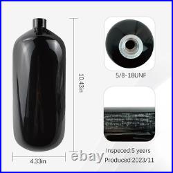 DOT 98ci 4500Psi Carbon Fiber Paintball Tank System, Black PCP air Tank, HP