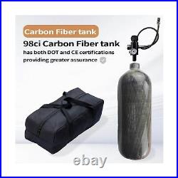 DOT 98ci/4500psi carbon fiber tank system, Paintball HPA PCP Tank HPA Scub