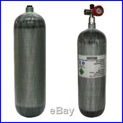 DOT High Pressure Air 6.8L/4500psi Cylinder Carbon Fiber Tank Paintball+Valve