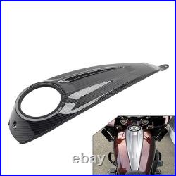 Dash Fuel Tank Console Cover Carbon Fiber For Harley Road Street Glide CVO 23-25