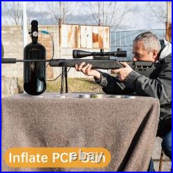 Discounted DOT 98ci/1.6L Carbon Fiber Tank with Dual Gauge Valve, PCP Tank 450 Discounted DOT 98ci/1.6L Carbon Fiber Tank with Dual Gauge Valve, PCP Tank 450
