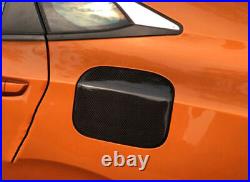 Dry Carbon Fiber Exterior Fuel Tank Cap Cover Trim Fit For Honda Civic 2016-2020