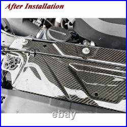 Dry Carbon Fiber Water Tank Cover Cooling Panels for BMW G22 M440I G42 M240I 20+