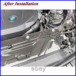 Dry Carbon Fiber Water Tank Cover Cooling Panels for BMW G22 M440I G42 M240I 20+