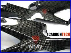 Ducati 848 1098 1198 Carbon Fiber Lower Tank Panels With Red Logo Hybrid