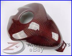 Ducati 899 959 1199 1299 Gas Tank Fuel Cover Panel Fairing Cowl Carbon Fiber Red